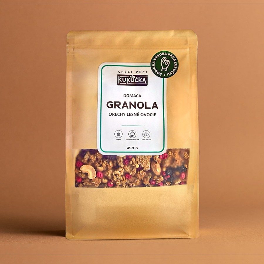 Granola s lesným ovocím a orechami Pán Kukučka 450 g