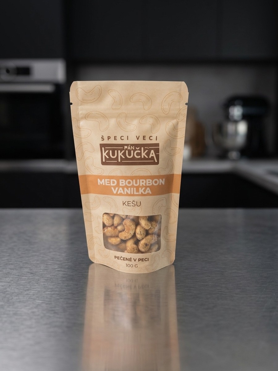 Kešu med bourbon vanilka Pán Kukučka, sáčok 100 g